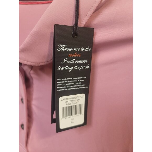 Greyson Women's Scarlett Xl Polo, Size: Xl, Color: Rose Quartz (J506) New NWT - Picture 3 of 7